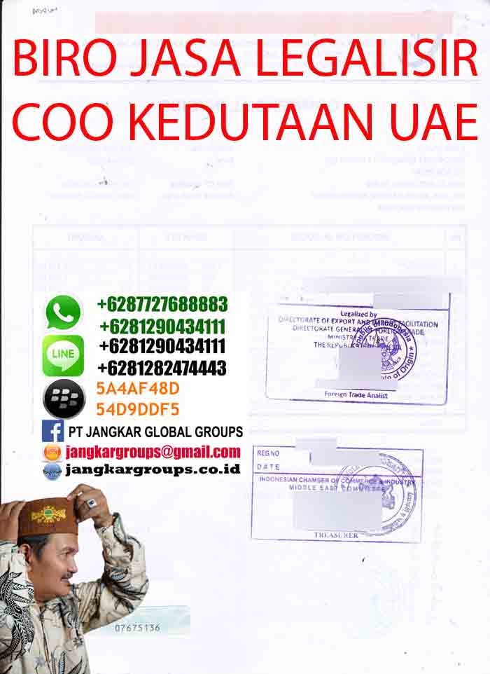 legalisir invoice di kedutaan uae
